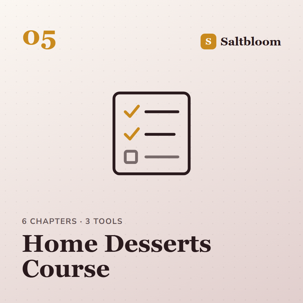 Home Desserts Course cover