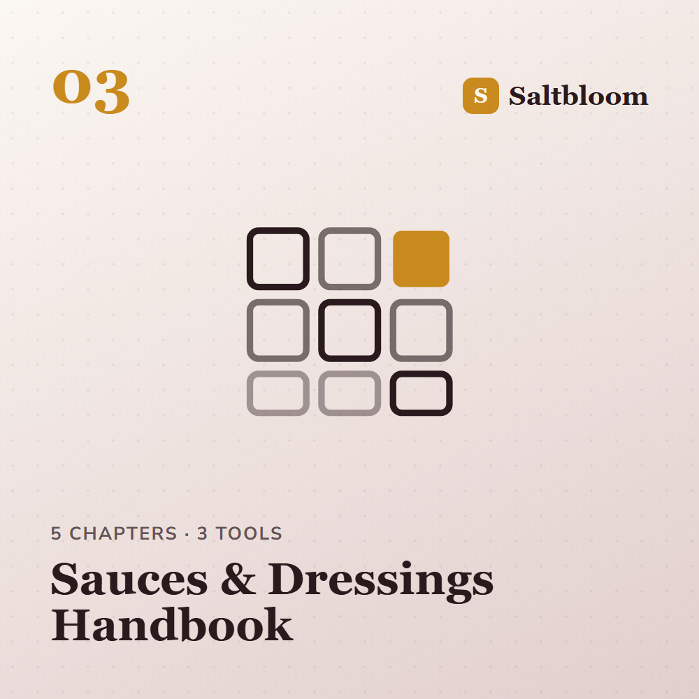 Sauces & Dressings Handbook cover